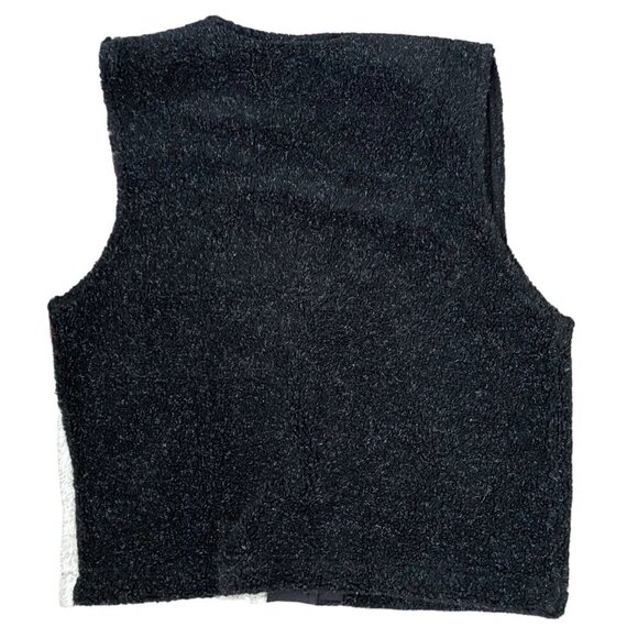 Christopher & Banks Ugly Christmas Sweater Vest Womens Sz M Embroidered Holiday - Picture 2 of 11